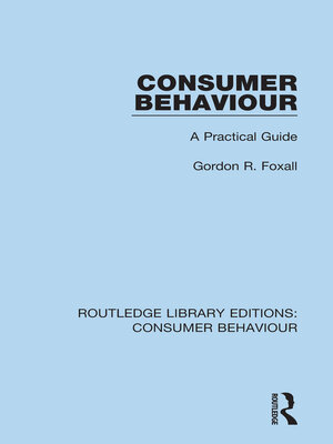 cover image of Consumer Behaviour (RLE Consumer Behaviour)
